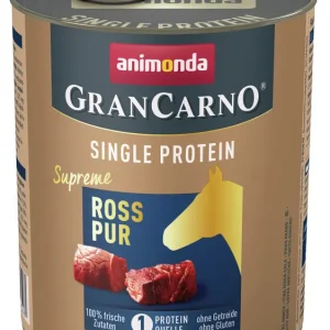 Rabatt Sparpaket 6 x 800 g Animonda GranCarno Single Protein Supreme Ross pur Hunde Nassfutter